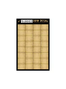   HGW Models - 1/48 Pine Tree - Faded - Decals Wood Grain - transparent 32 pc. 41 x 30 mm