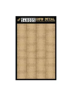   HGW Models - 1/48 Pine Tree - Faded - Decals Wood Grain - base white 32 pc. 41 x 30 mm
