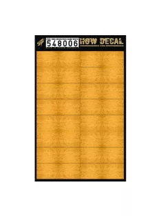   HGW Models - 1/48 Pine Tree - Yellow Tone - Decals Wood Grain - base white 32 pc. 41 x 30 mm