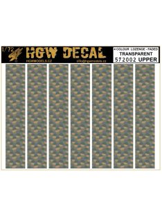   HGW Models - 1/72 4 Colour Lozenge Upper - Decals Wood Grain - transparent sheet: A5