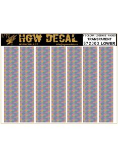   HGW Models - 1/72 5 Colour Lozenge Lower - Decals Wood Grain - transparent sheet: A5