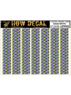   HGW Models - 1/72 5 Colour Lozenge Upper - Decals Wood Grain - base white sheet: A5