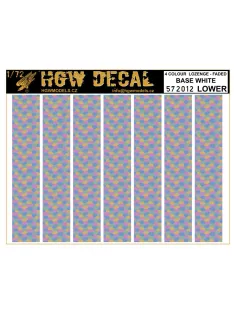   HGW Models - 1/72 4 Colour Lozenge Lower - Decals Wood Grain - base white sheet: A5