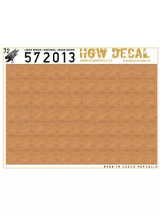   HGW Models - 1/72 Light Wood - Natural - Decals Wood Grain - base white sheet: A5