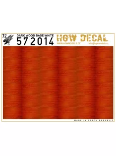   HGW Models - 1/72 Dark Wood - Natural - Decals Wood Grain - base white sheet: A5