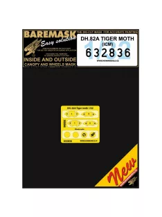 HGW Models - 1/32 DH.82A TIGER MOTH mask for ICM