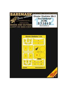   HGW Models - 1/32 Gloster Gladiator Mk.II / Sea Gladiator mask for ICM