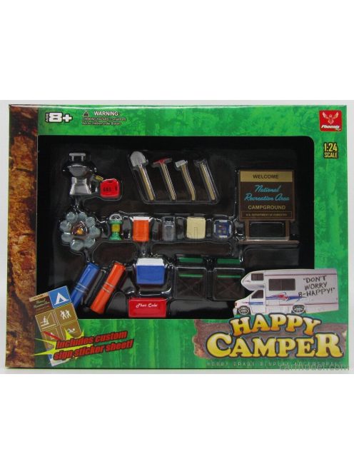 Hobby Gear - Accessories Set Camper Campeggio - Happy Camping Set Caravan Various
