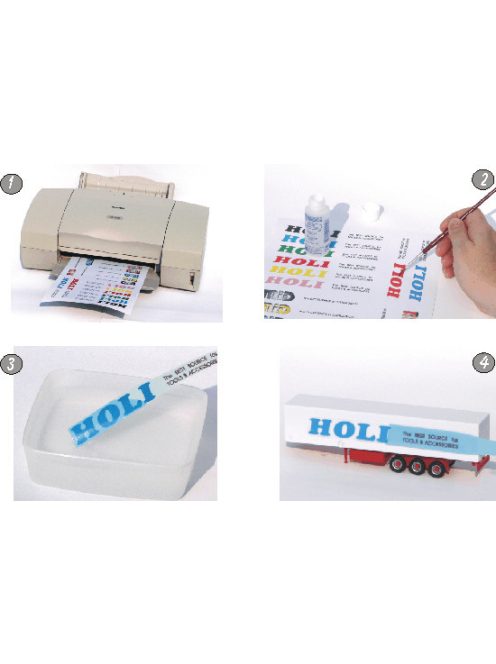 Holi - Decal Film - White - 1 Sheet For Inkjet