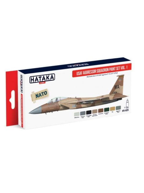 HATAKA - Red Line Set (8 pcs) USAF Aggressor Squadron paint set vol. 1