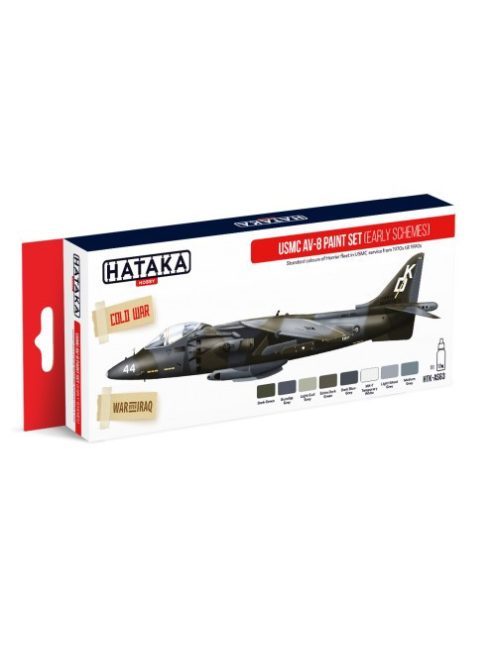 HATAKA - Red Line Set (8 pcs) USMC AV-8 paint set (early schemes)