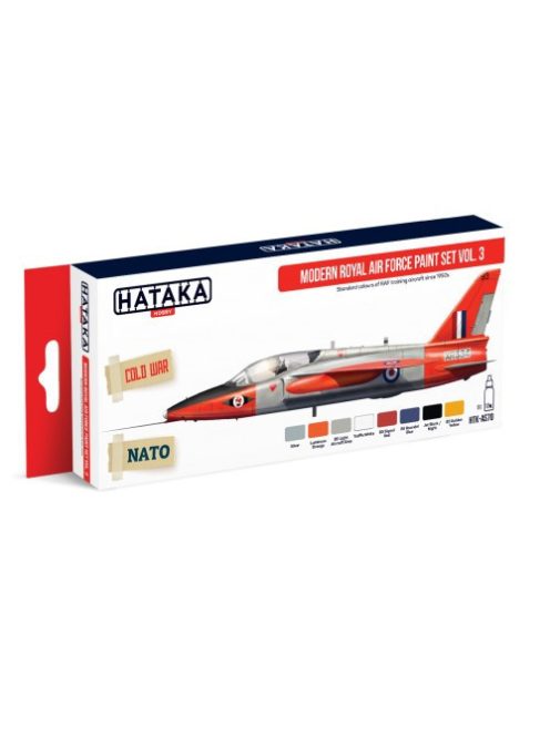 HATAKA - Red Line Set (8 pcs) Modern Royal Air Force paint set vol. 3