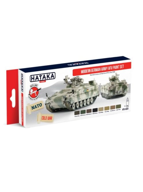HATAKA - Red Line Set (8 pcs) Modern German Army AFV paint set
