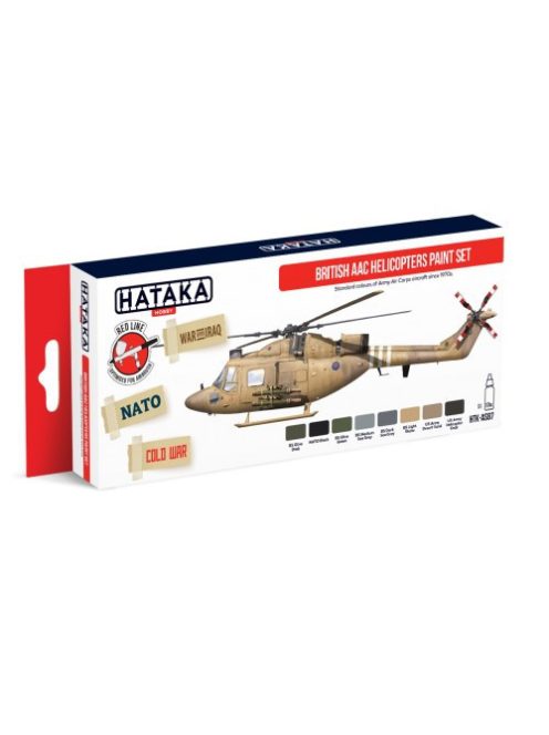 HATAKA - Red Line Set (8 pcs) British AAC Helicopters paint set