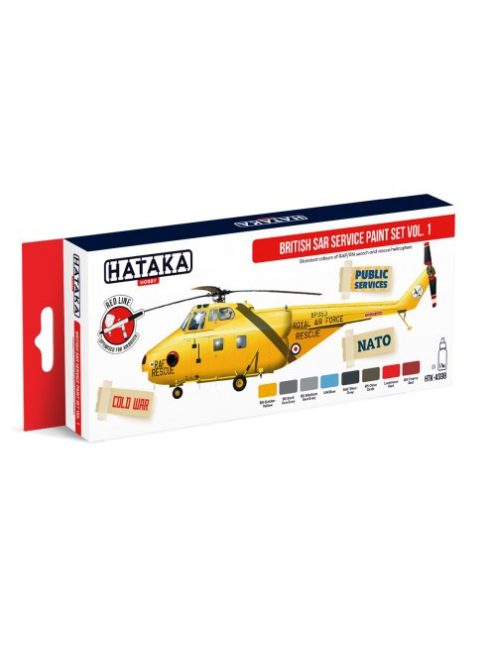 HATAKA - Red Line Set (8 pcs) British SAR Service paint set vol. 1