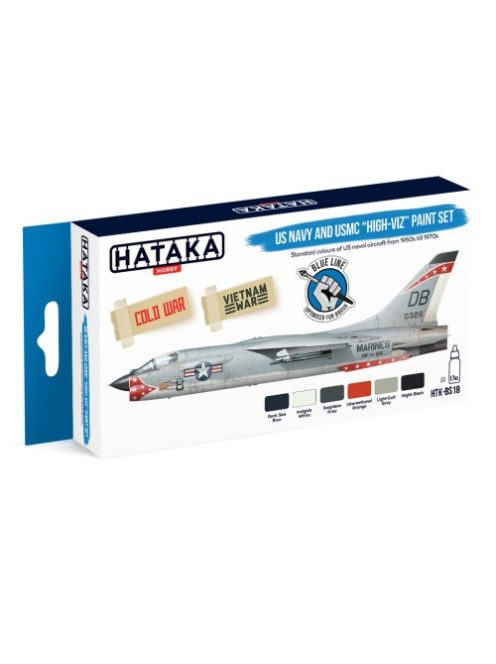 HATAKA - Blue Line Set (6 pcs) US Navy and USMC high-viz paint set