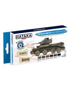   HATAKA - Blue Line Set (6 pcs) British AFV paint set (WW2 European colours)