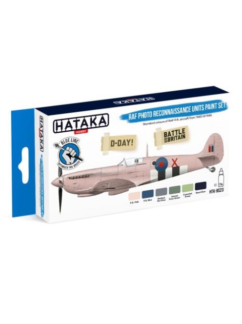 HATAKA - Blue Line Set (6 pcs) RAF Photo Reconnaissance Units paint set