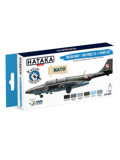 HATAKA - Blue Line Set (6 pcs) Polish Navy / Air Force TS-11 paint set