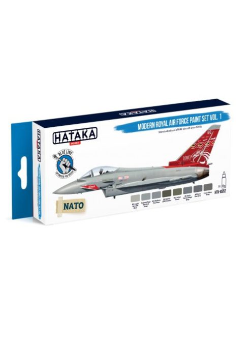 HATAKA - Blue Line Set (8 pcs) Modern Royal Air Force paint set vol. 1