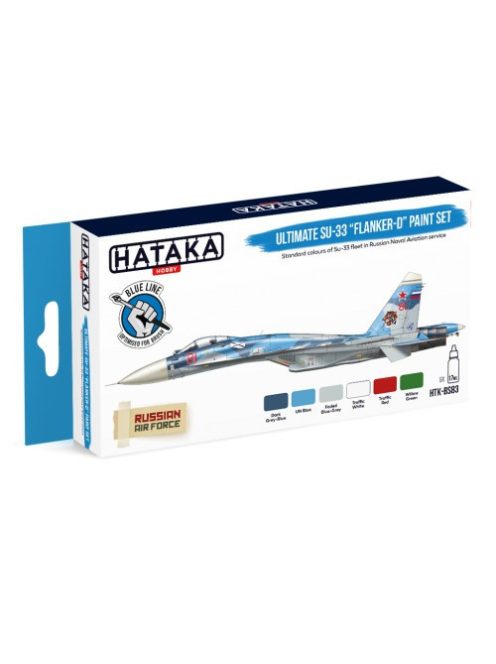 HATAKA - Blue Line Set (6 pcs) Ultimate Su-33 Flanker-D paint set
