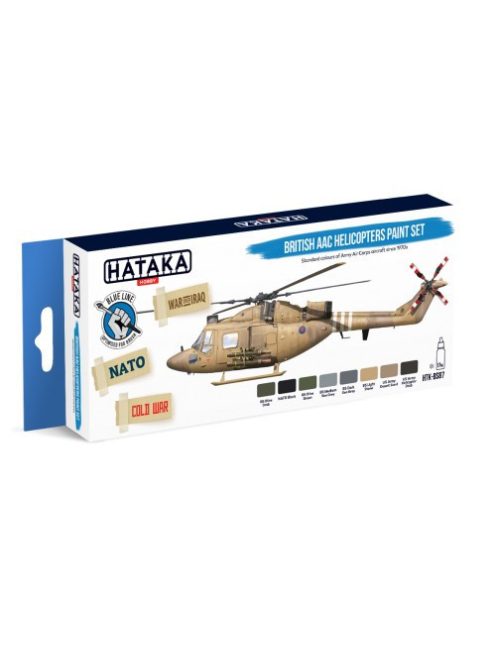 HATAKA - Blue Line Set (8 pcs) British AAC Helicopters paint set