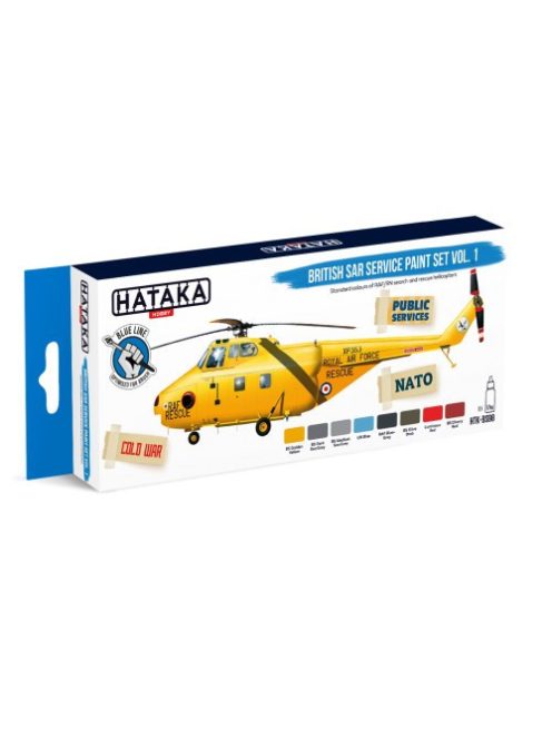 HATAKA - Blue Line Set (8 pcs) British SAR Service paint set vol. 1
