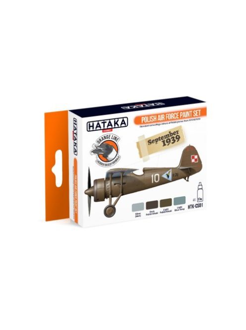 HATAKA - Orange Line Set(4 pcs) Polish Air Force paint set