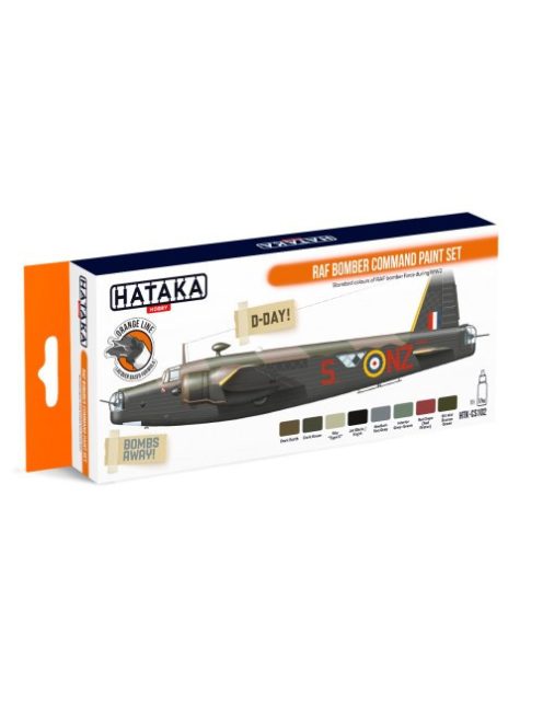 HATAKA - Orange Line Set(8 pcs) RAF Bomber Command paint set