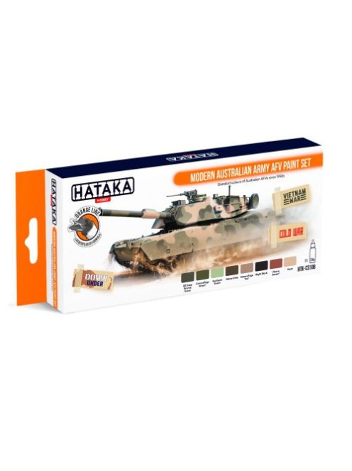 HATAKA - Orange Line Set(8 pcs) Modern Australian Army AFV paint set