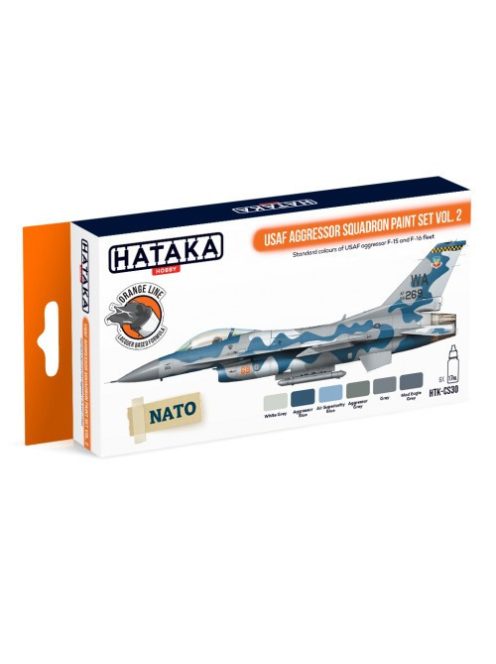 HATAKA - Orange Line Set(6 pcs) USAF Aggressor Squadron paint set vol. 2