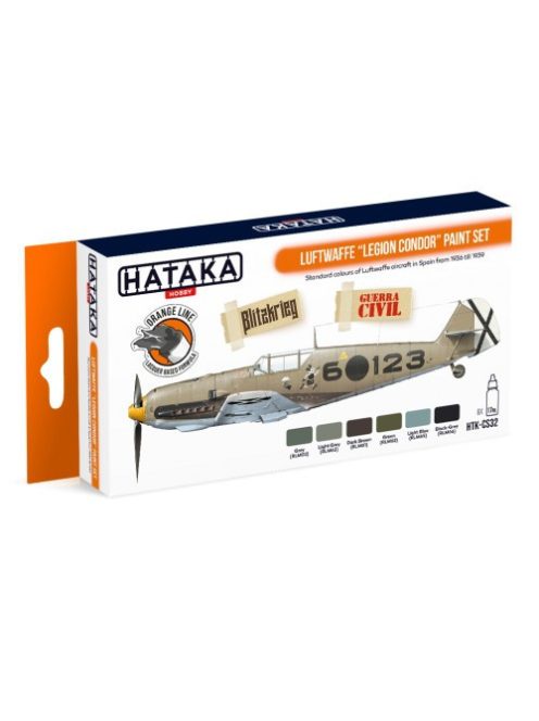 HATAKA - Orange Line Set(6 pcs) Luftwaffe Legion Condor paint set