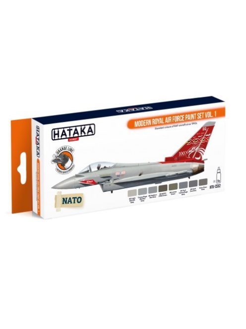 HATAKA - Orange Line Set(8 pcs) Modern Royal Air Force paint set vol. 1