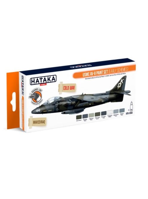 HATAKA - Orange Line Set(8 pcs) USMC AV-8 paint set (early schemes)
