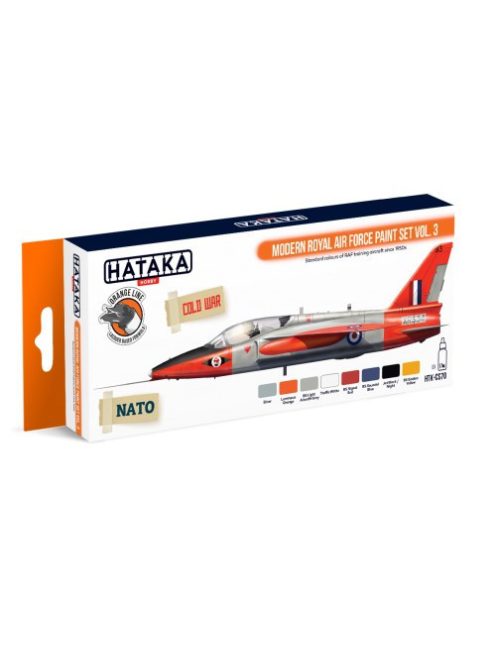 HATAKA - Orange Line Set(8 pcs) Modern Royal Air Force paint set vol. 3