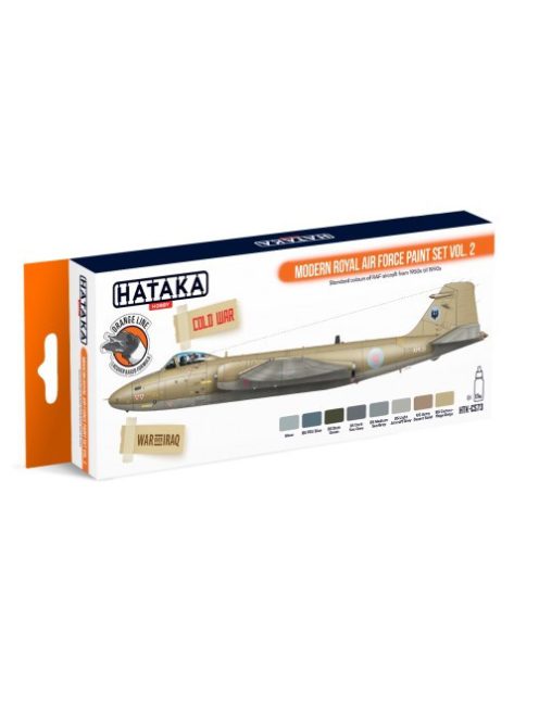 HATAKA - Orange Line Set(8 pcs) Modern Royal Air Force paint set vol. 2
