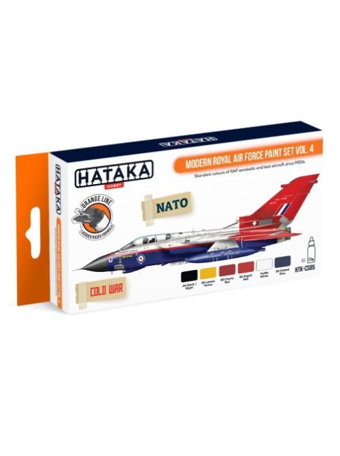 HATAKA - Orange Line Set(6 pcs) Modern Royal Air Force paint set vol. 4
