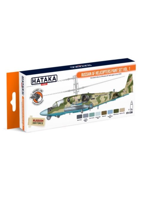 HATAKA - Orange Line Set(8 pcs) Russian AF Helicopters paint set vol. 1