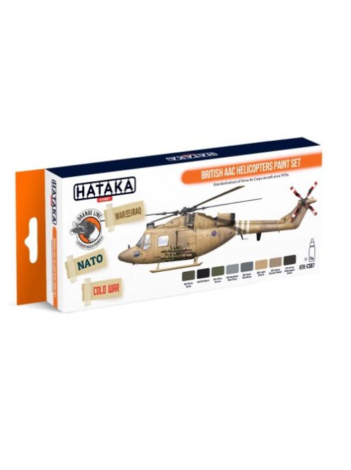 HATAKA - Orange Line Set(8 pcs) British AAC Helicopters paint set