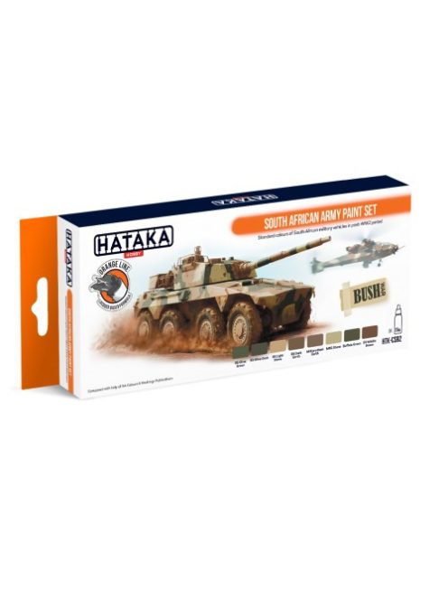 HATAKA - Orange Line Set(8 pcs) South African Army paint set