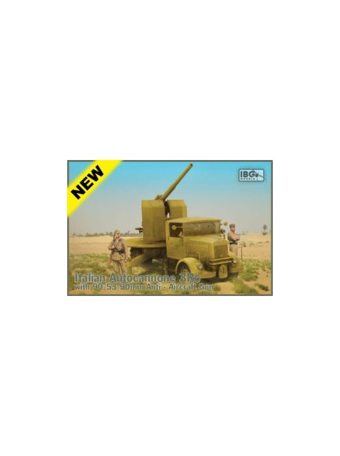 IBG Models - 3Ro Italian Autocannone 3Ro With 90/53 90Mm Anti Aircraft Gun