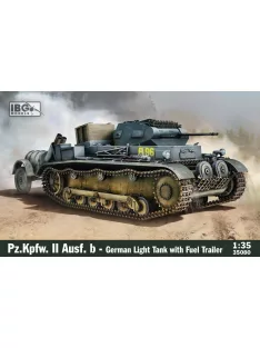   IBG - 1/35 Pz.Kpfw. II Ausf. b - German Light Tank with fuel trailer