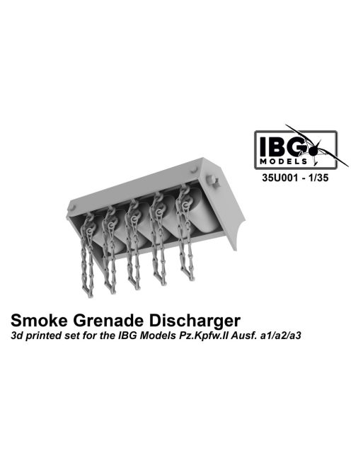 IBG - 1/35  Smoke Grenade Dischargers for Pz.Kpfw.II Ausf. a1/a2/a3 - 3d Printed Set