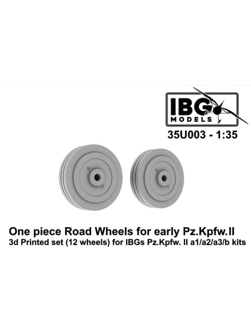IBG - 1/35 One piece road wheels for Pz.II a1/a2/a3/b kit (3d  printed)