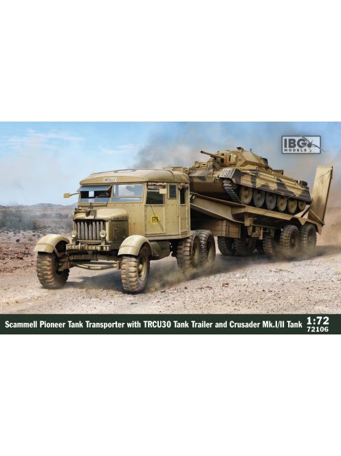 IBG - 1/72 Scammell Tank Transporter with TRCU30 Trailer and Crusader Mk.I/II (2in1)