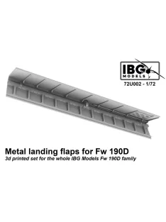   IBG - 1/72 Metal Flaps for Fw 190D family - 3d Printed Upgrade Set