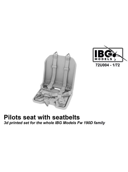 IBG - 1/72 Pilots Seat with Seatbelts for Fw 190D family - 3d Printed Set