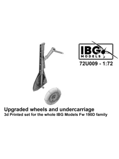   IBG - 1/72 Upgraded Wheels and Undercarriage for Fw 190D (3d printed set)
