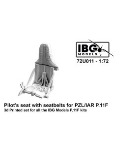   IBG - 1/72 Pilot's seat with seatbelts for PZL/IAR P.11F - 3d printed