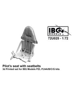   IBG - 1/72 Pilot's seat with seatbelts for PZL P.24A/B/C/G - 3d printed